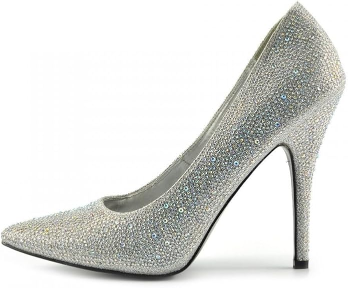 Womens Stiletto High Heel Pointed Toe Pumps Ladies Party Wedding Bridal Occasion Heeled Court Shoes