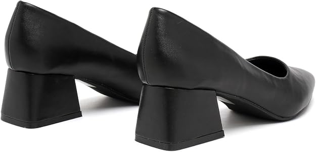 Elegant Women's Closed Pointed Toe Slip-On Court Heels with Featuring Chunky Block Heel Stylish Shoes for Weddings & Parties