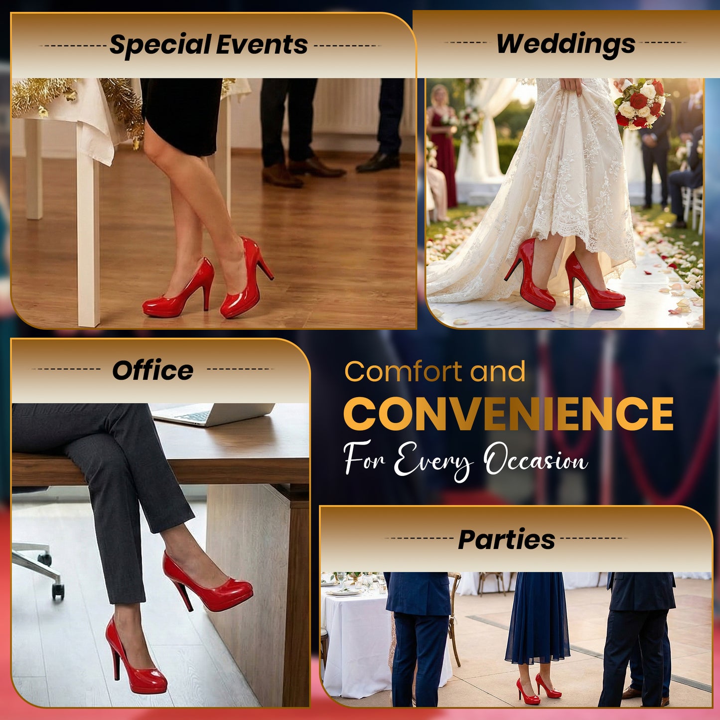 New Mens Womens Drag Queen Cross Dresser HIGH Heel Round Toe Court Shoes