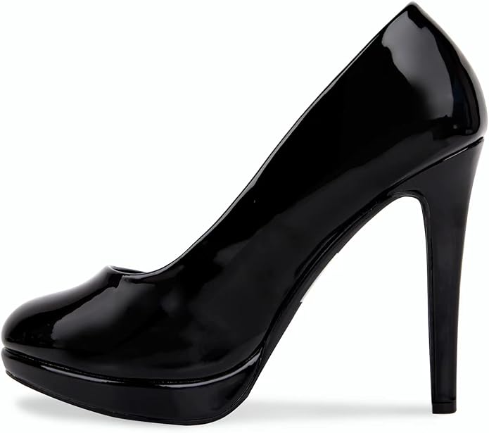 New Mens Womens Drag Queen Cross Dresser HIGH Heel Round Toe Court Shoes