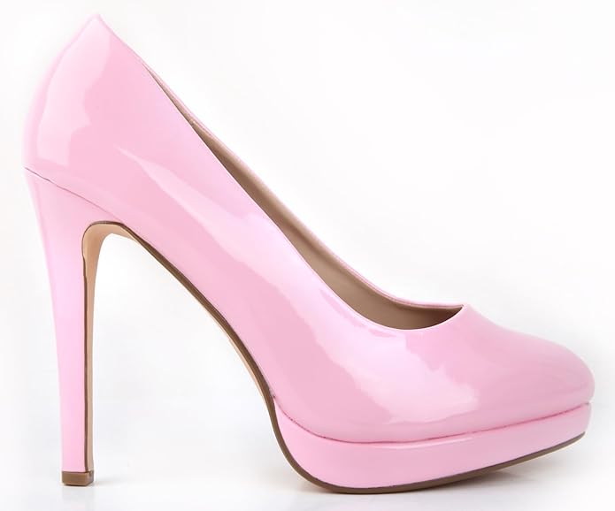 New Mens Womens Drag Queen Cross Dresser HIGH Heel Round Toe Court Shoes