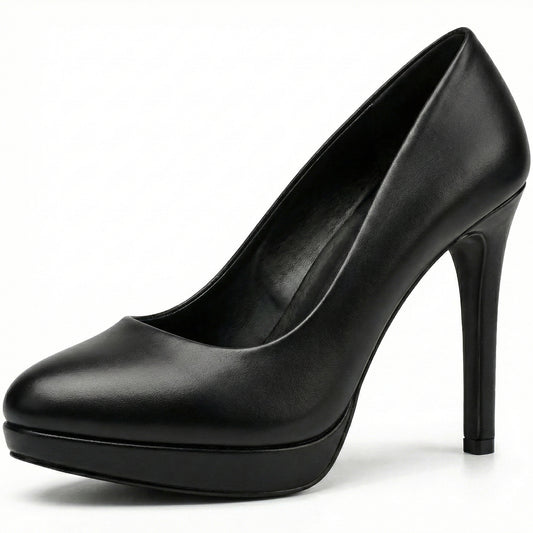 New Mens Womens Drag Queen Cross Dresser HIGH Heel Round Toe Court Shoes