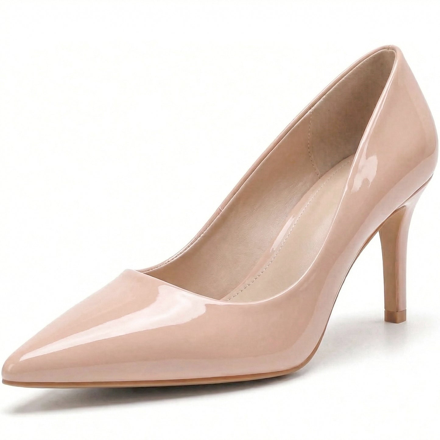 Women’s Low Heel Court Shoes Elegant Pointed Toe Mid Heel Pumps for Office, Work, Wedding & Formal Wear Comfort Shoes UK