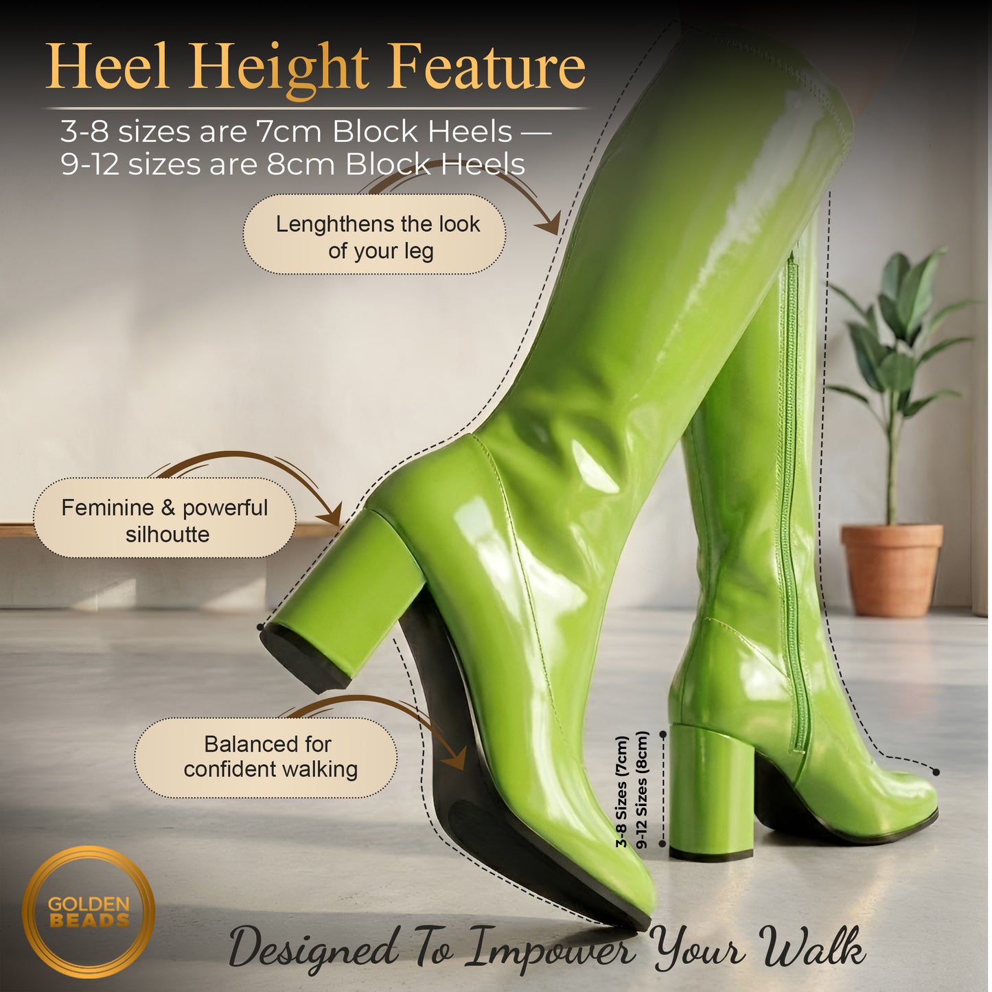 Ladies Womens Fancy Dress Party Go Go 1960s & 1970s Retro Look Girls Shoes | Lady Costume Heels Boots