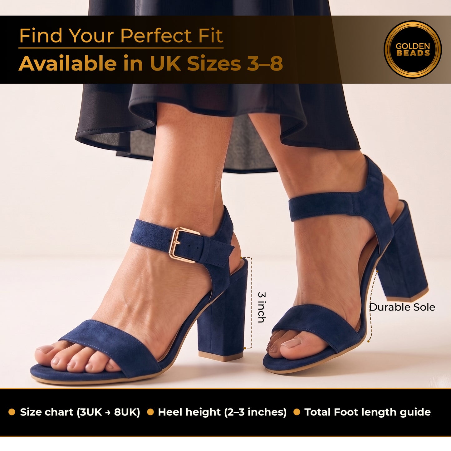 Women Party and casual Low MID Heel Block Peep Toe Ladies Ankle Strap Party Strappy ladies Sandals