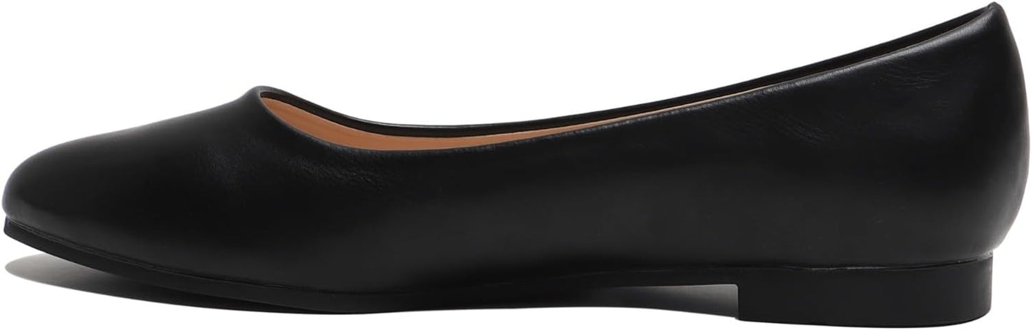 Ladies Ballet Flats Comfortable Work Shoes Slip-On Ballerina Pumps Every day Wear Casual Closed Toe Shoes UK Sizes 3-8
