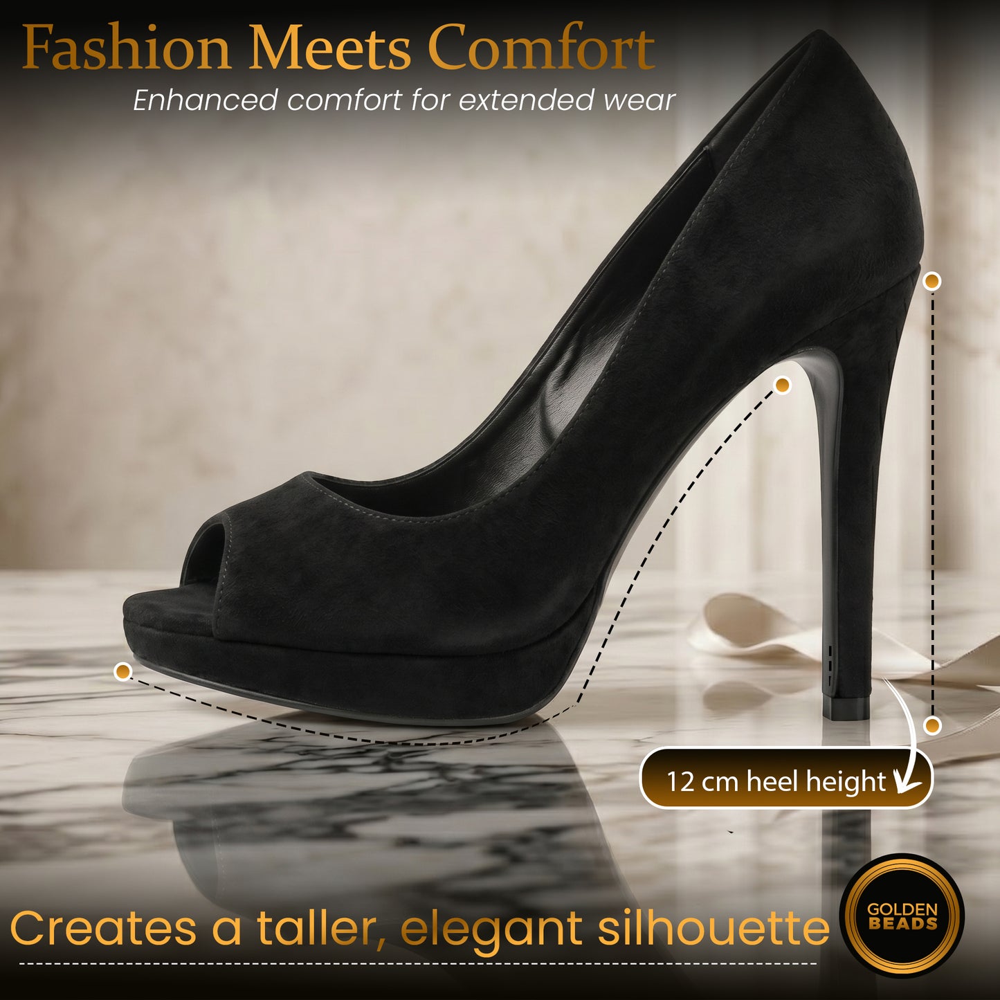 Mens Womens Drag Queen Cross Dresser HIGH Heel PEEP Toe Court Shoes