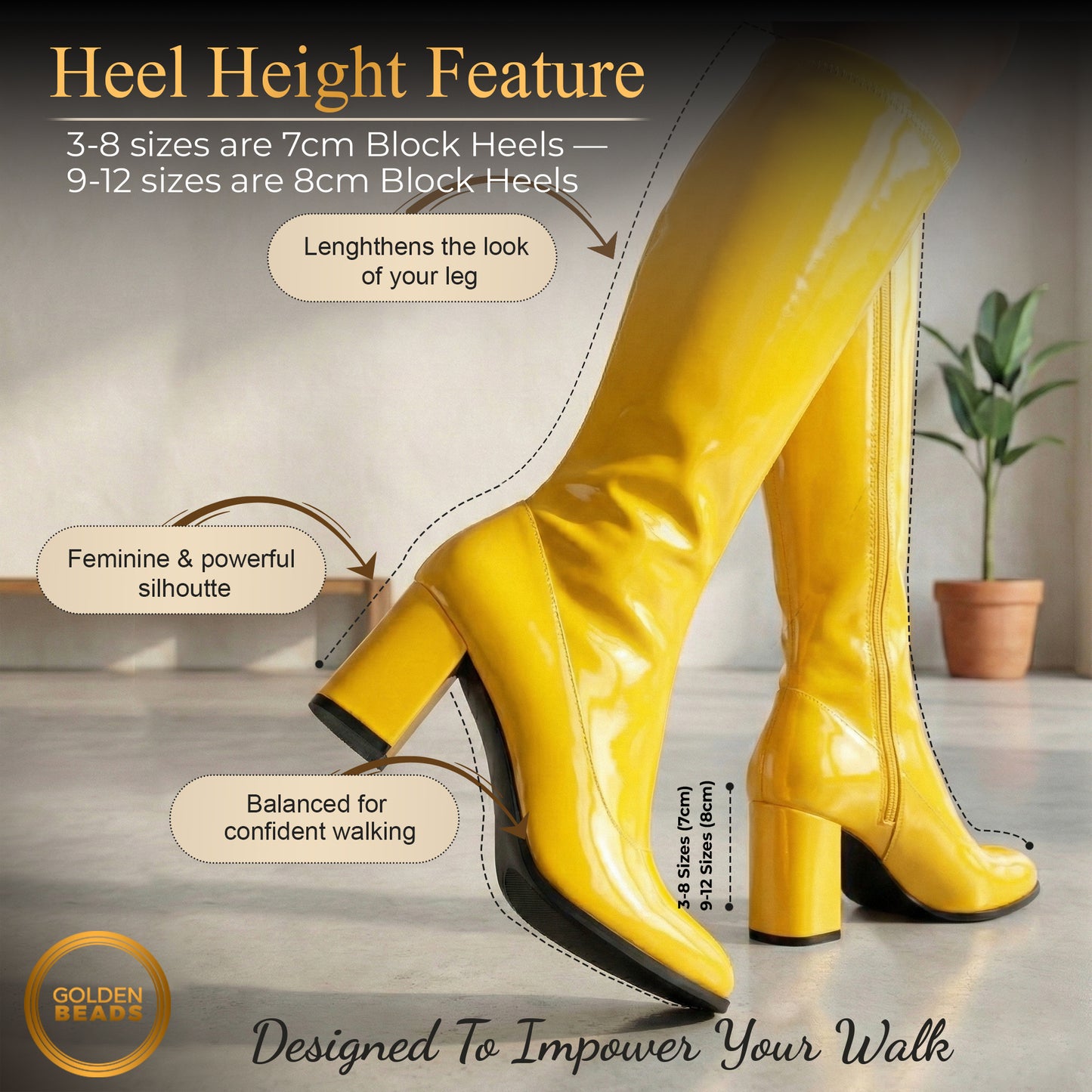 Ladies Womens Fancy Dress Party Go Go 1960s & 1970s Retro Look Girls Shoes | Lady Costume Heels Boots