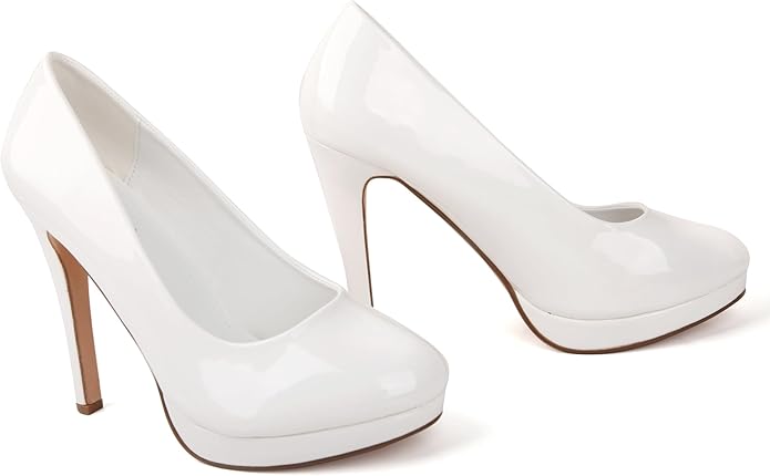 New Mens Womens Drag Queen Cross Dresser HIGH Heel Round Toe Court Shoes