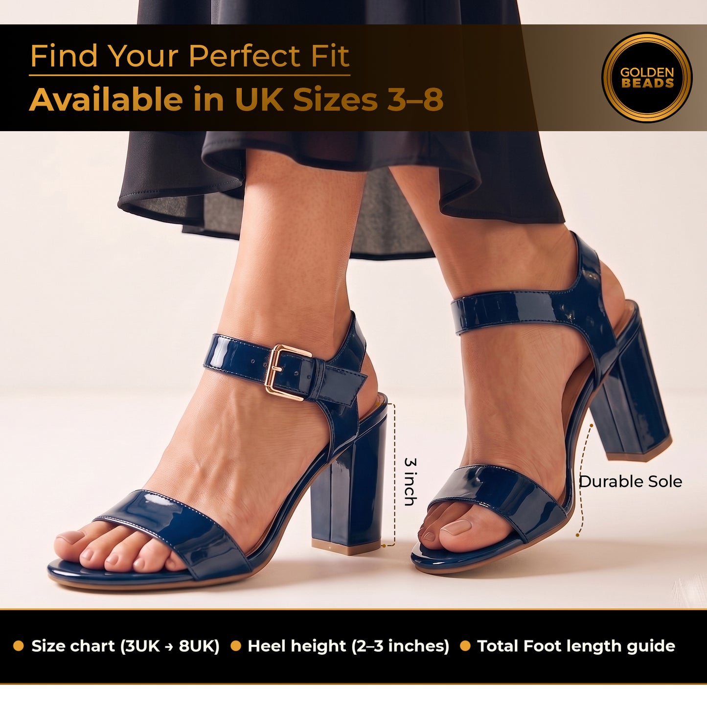 Women Party and casual Low MID Heel Block Peep Toe Ladies Ankle Strap Party Strappy ladies Sandals