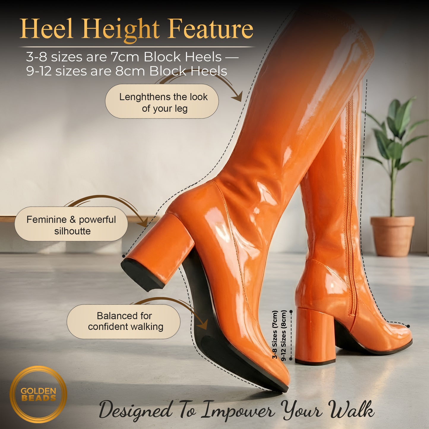 Ladies Womens Fancy Dress Party Go Go 1960s & 1970s Retro Look Girls Shoes | Lady Costume Heels Boots
