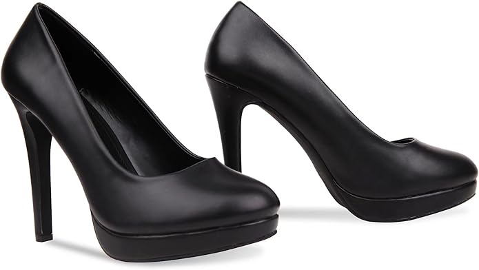 New Mens Womens Drag Queen Cross Dresser HIGH Heel Round Toe Court Shoes