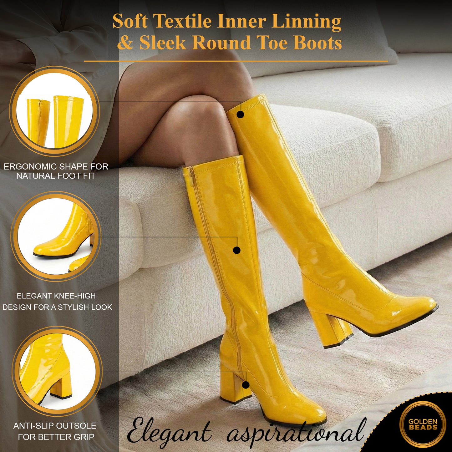 Ladies Womens Fancy Dress Party Go Go 1960s & 1970s Retro Look Girls Shoes | Lady Costume Heels Boots