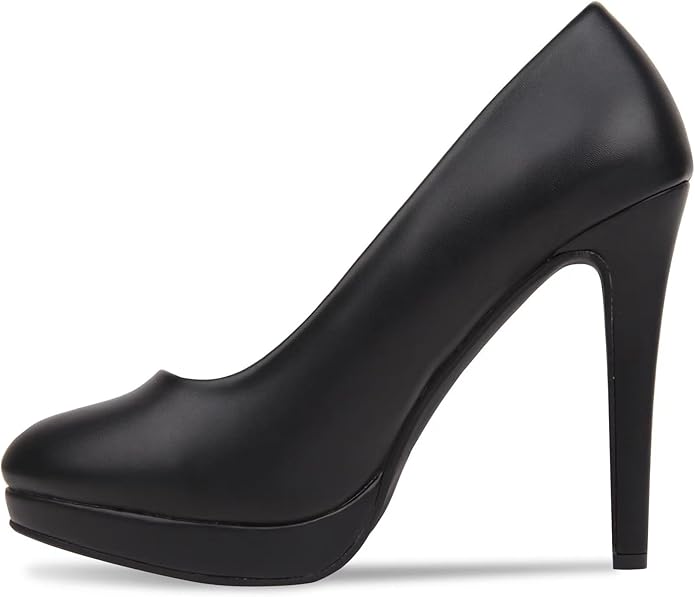 New Mens Womens Drag Queen Cross Dresser HIGH Heel Round Toe Court Shoes