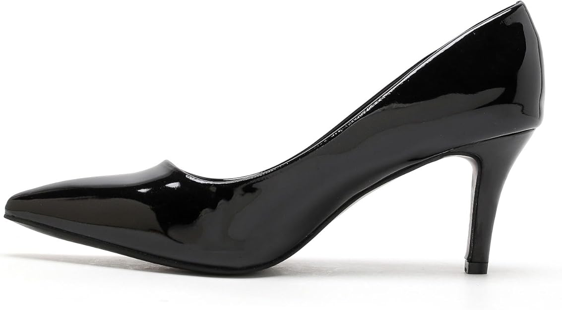 Women’s Low Heel Court Shoes Elegant Pointed Toe Mid Heel Pumps for Office, Work, Wedding & Formal Wear Comfort Shoes UK