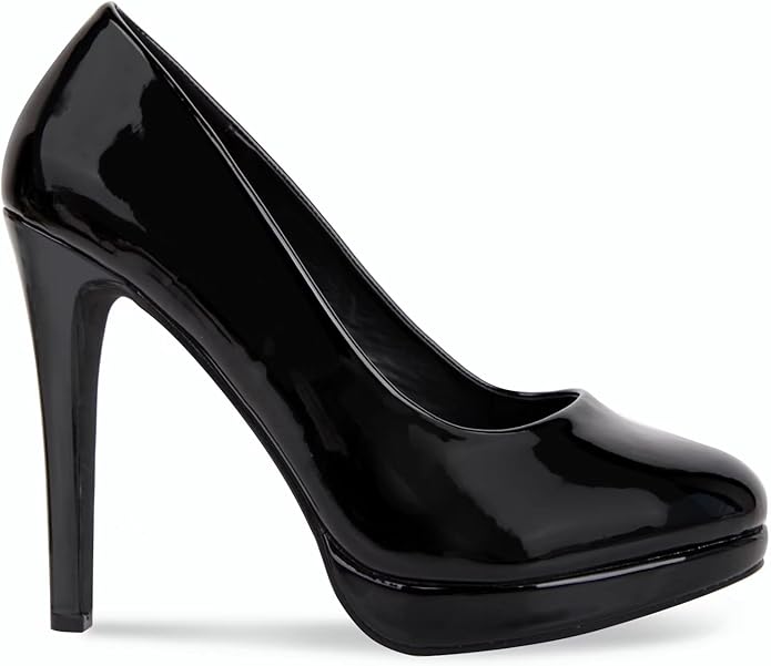 New Mens Womens Drag Queen Cross Dresser HIGH Heel Round Toe Court Shoes