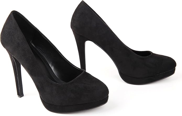 New Mens Womens Drag Queen Cross Dresser HIGH Heel Round Toe Court Shoes