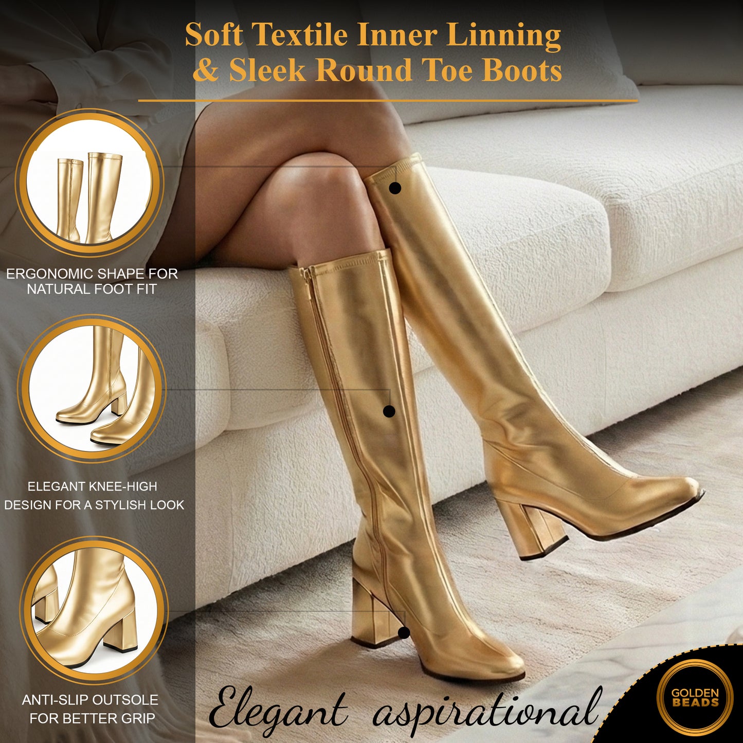 Ladies Womens Fancy Dress Party Go Go 1960s & 1970s Retro Look Girls Shoes | Lady Costume Heels Boots