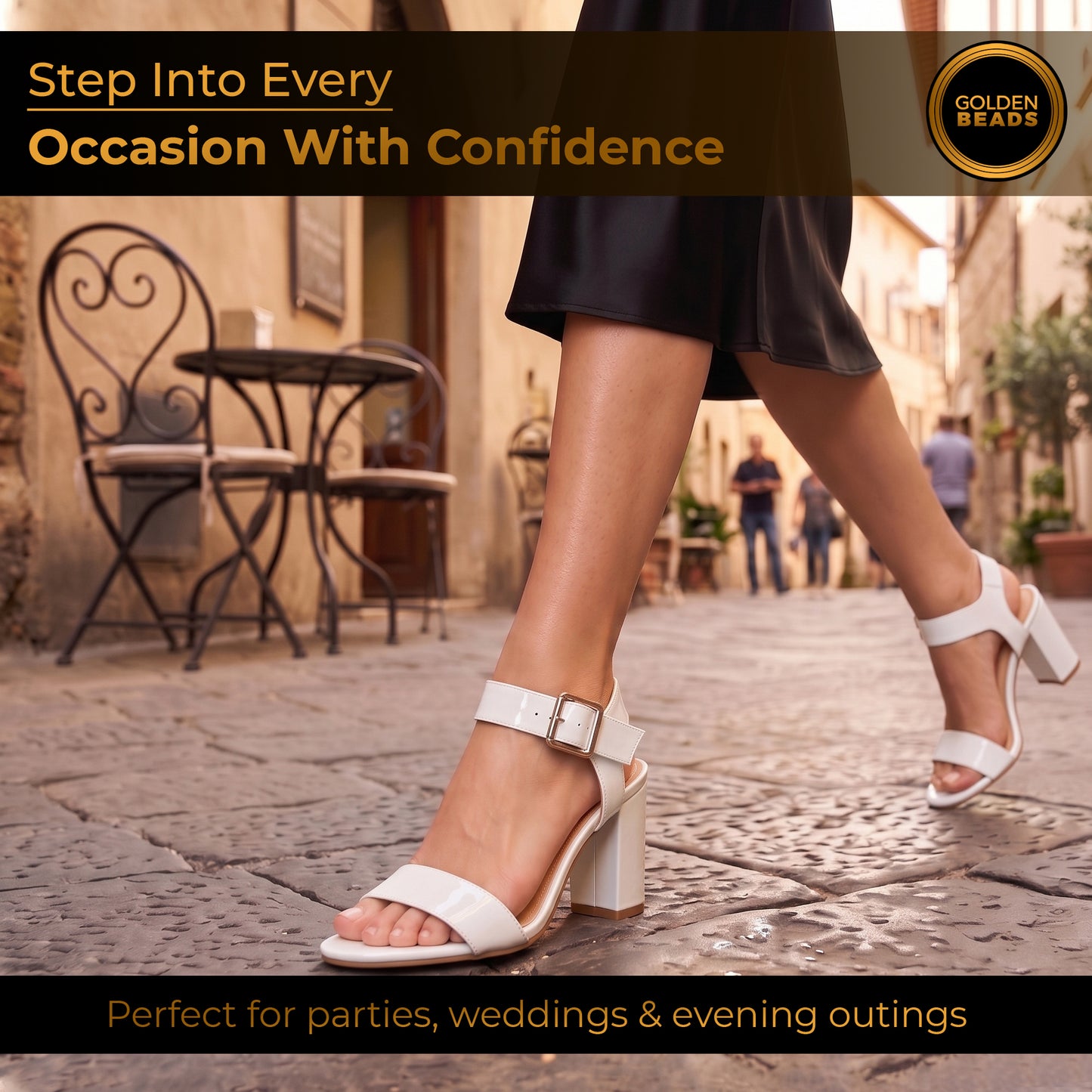 Women Party and casual Low MID Heel Block Peep Toe Ladies Ankle Strap Party Strappy ladies Sandals