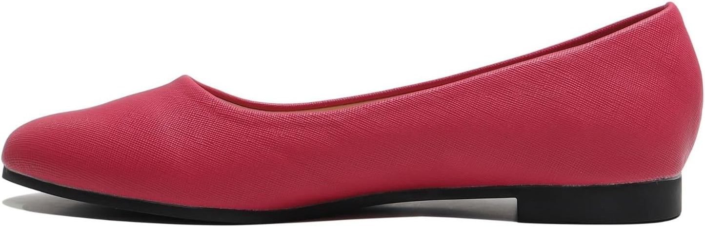 Ladies Ballet Flats Comfortable Work Shoes Slip-On Ballerina Pumps Every day Wear Casual Closed Toe Shoes UK Sizes 3-8