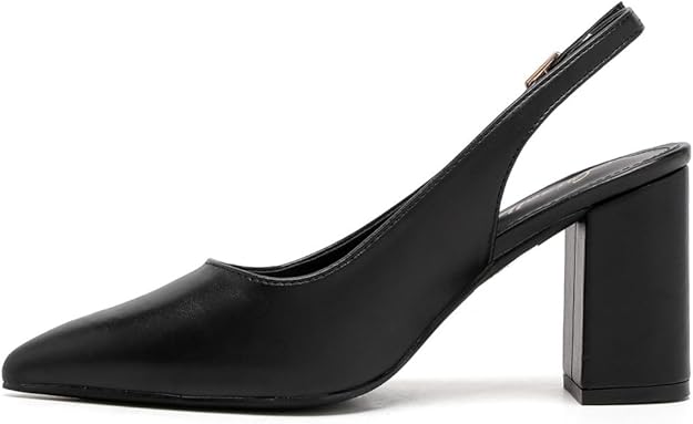 Women’s Elegant Pointed Toe Court Shoes Ankle Strap Chunky Heels, Block Heel Sandals Pumps for Wedding & Party UK Size 3-8