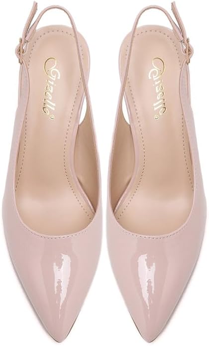 Women’s Elegant Pointed Toe Court Shoes Ankle Strap Chunky Heels, Block Heel Sandals Pumps for Wedding & Party UK Size 3-8