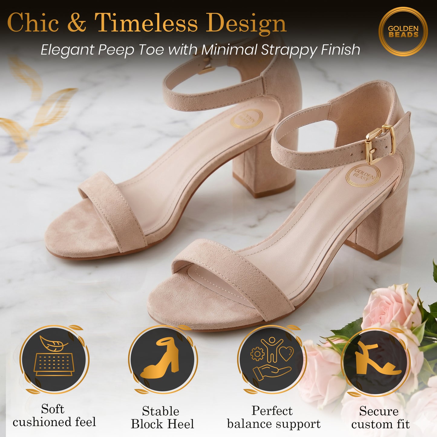 Ladies Womens Low Mid Heel Block Peep Toe Ladies Ankle Strap Party Strappy Sandals