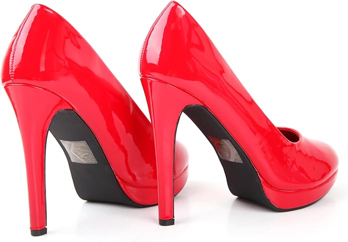 New Mens Womens Drag Queen Cross Dresser HIGH Heel Round Toe Court Shoes