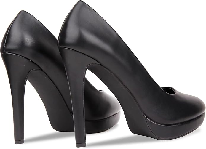 New Mens Womens Drag Queen Cross Dresser HIGH Heel Round Toe Court Shoes
