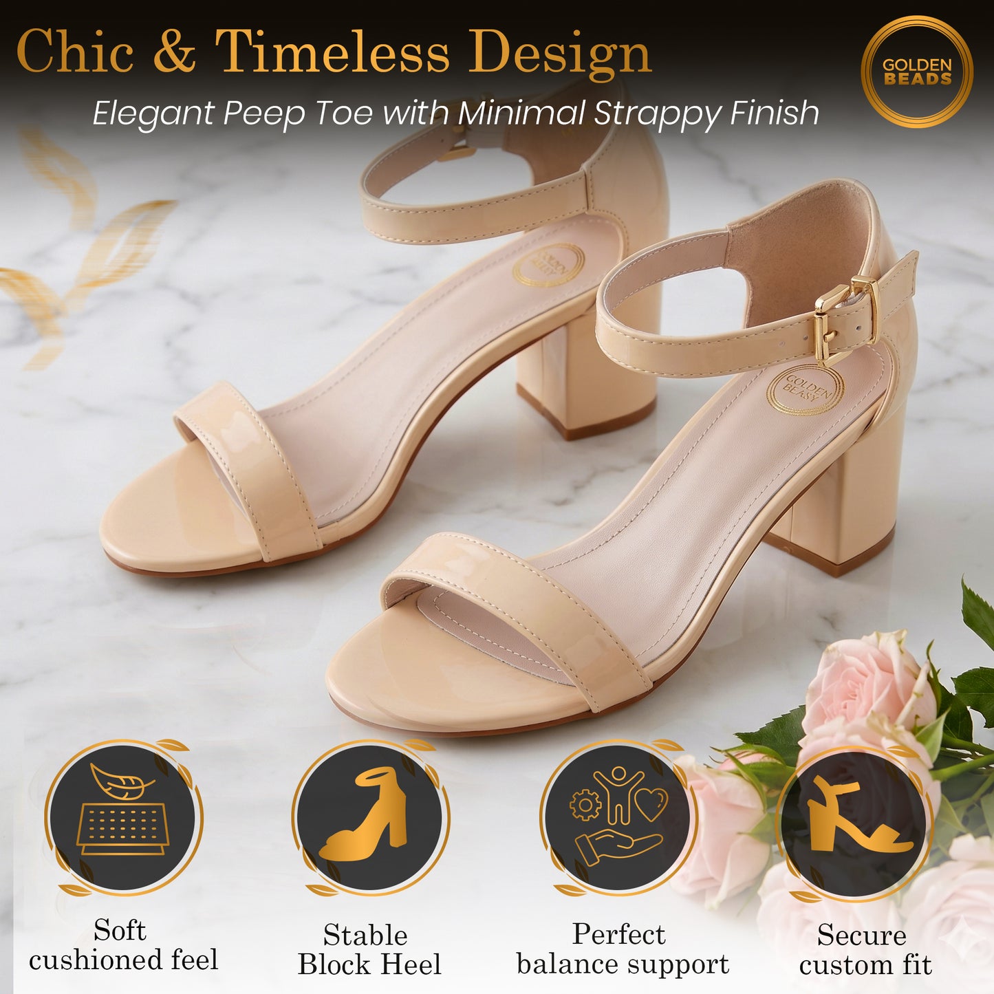 Ladies Womens Low Mid Heel Block Peep Toe Ladies Ankle Strap Party Strappy Sandals