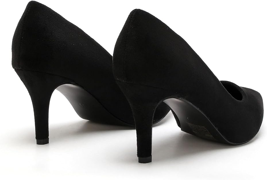 Women’s Low Heel Court Shoes Elegant Pointed Toe Mid Heel Pumps for Office, Work, Wedding & Formal Wear Comfort Shoes UK