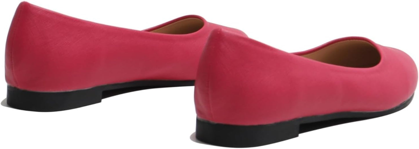 Ladies Ballet Flats Comfortable Work Shoes Slip-On Ballerina Pumps Every day Wear Casual Closed Toe Shoes UK Sizes 3-8