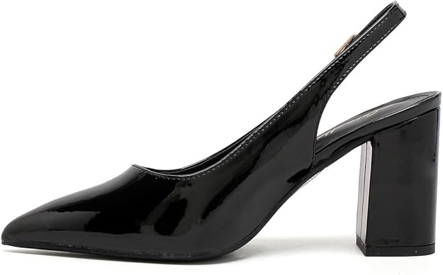 Women’s Elegant Pointed Toe Court Shoes Ankle Strap Chunky Heels, Block Heel Sandals Pumps for Wedding & Party UK Size 3-8