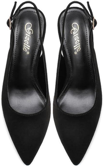 Women’s Elegant Pointed Toe Court Shoes Ankle Strap Chunky Heels, Block Heel Sandals Pumps for Wedding & Party UK Size 3-8