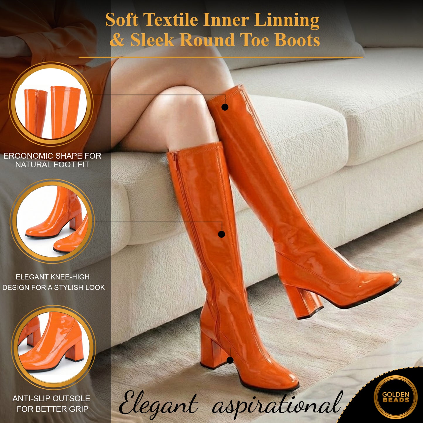 Ladies Womens Fancy Dress Party Go Go 1960s & 1970s Retro Look Girls Shoes | Lady Costume Heels Boots