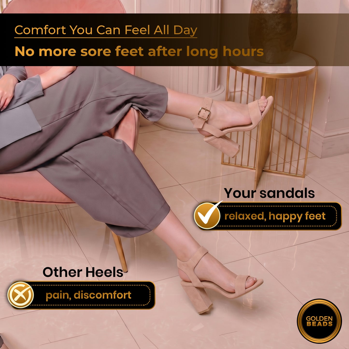 Women Party and casual Low MID Heel Block Peep Toe Ladies Ankle Strap Party Strappy ladies Sandals