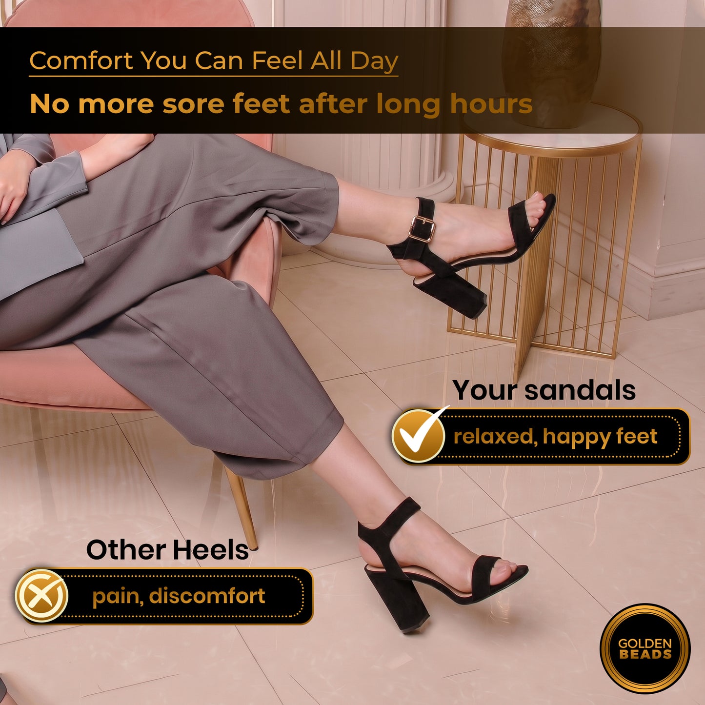 Women Party and casual Low MID Heel Block Peep Toe Ladies Ankle Strap Party Strappy ladies Sandals