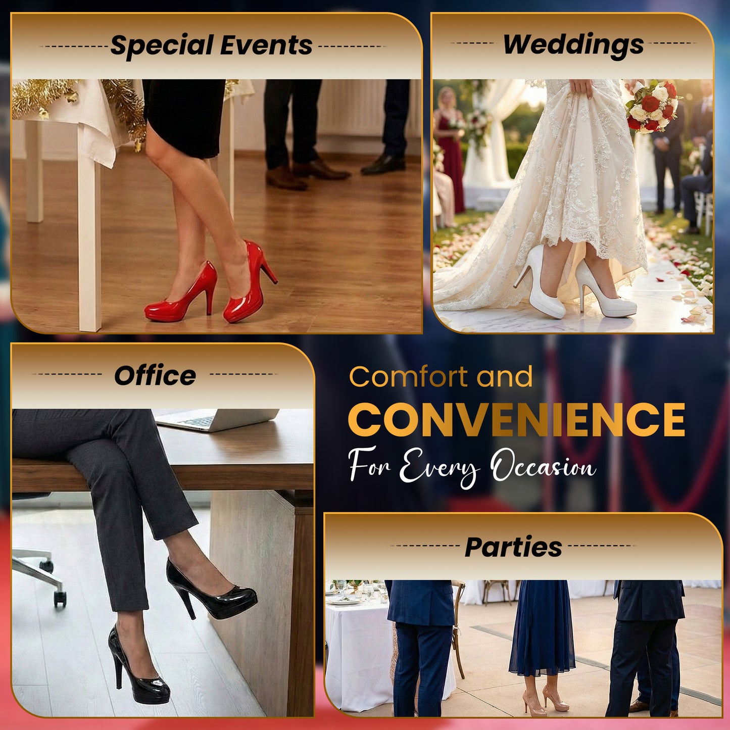 New Mens Womens Drag Queen Cross Dresser HIGH Heel Round Toe Court Shoes