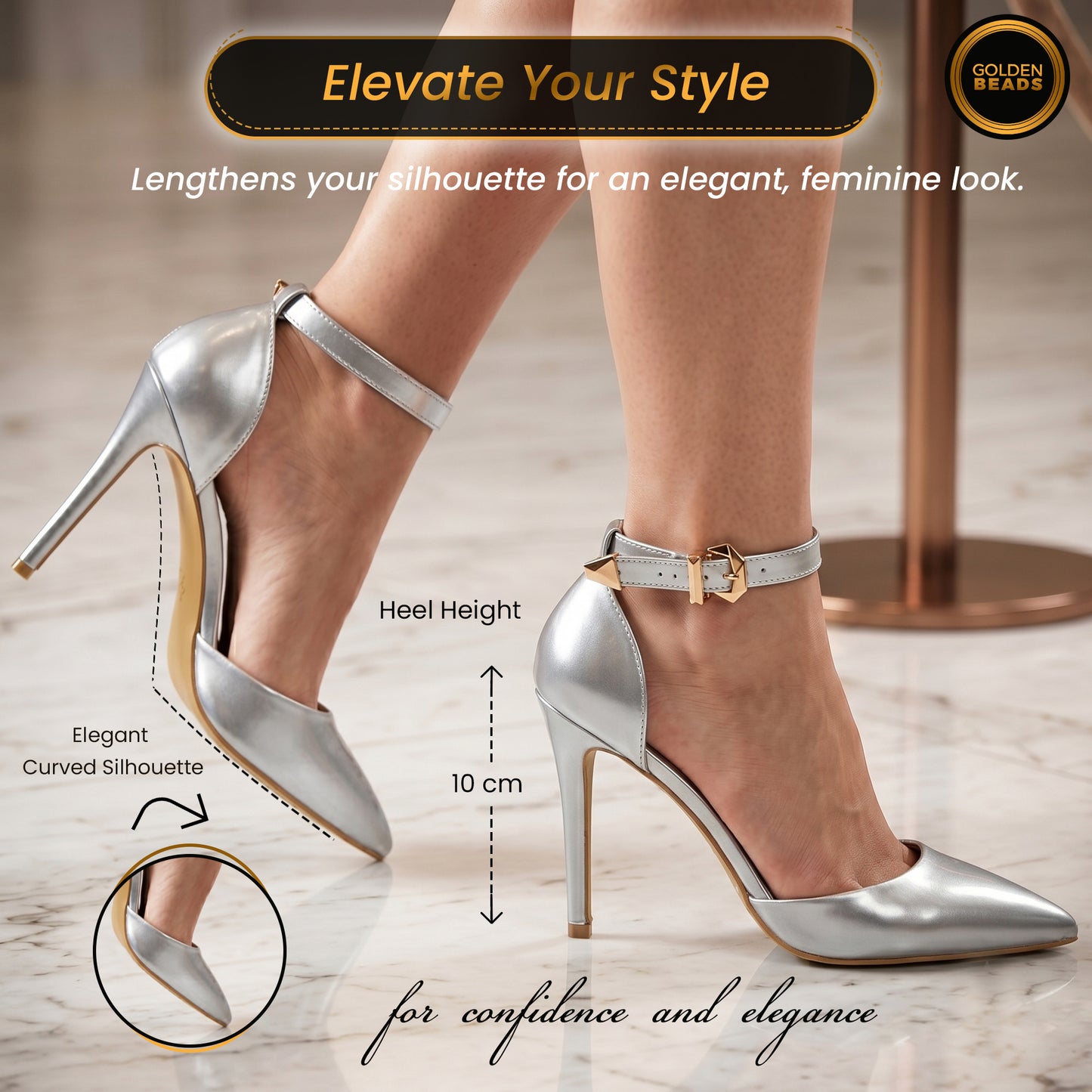Womens ladies Ankle Strap High Stiletto Heel Sandals Pointy Toe Court Shoes