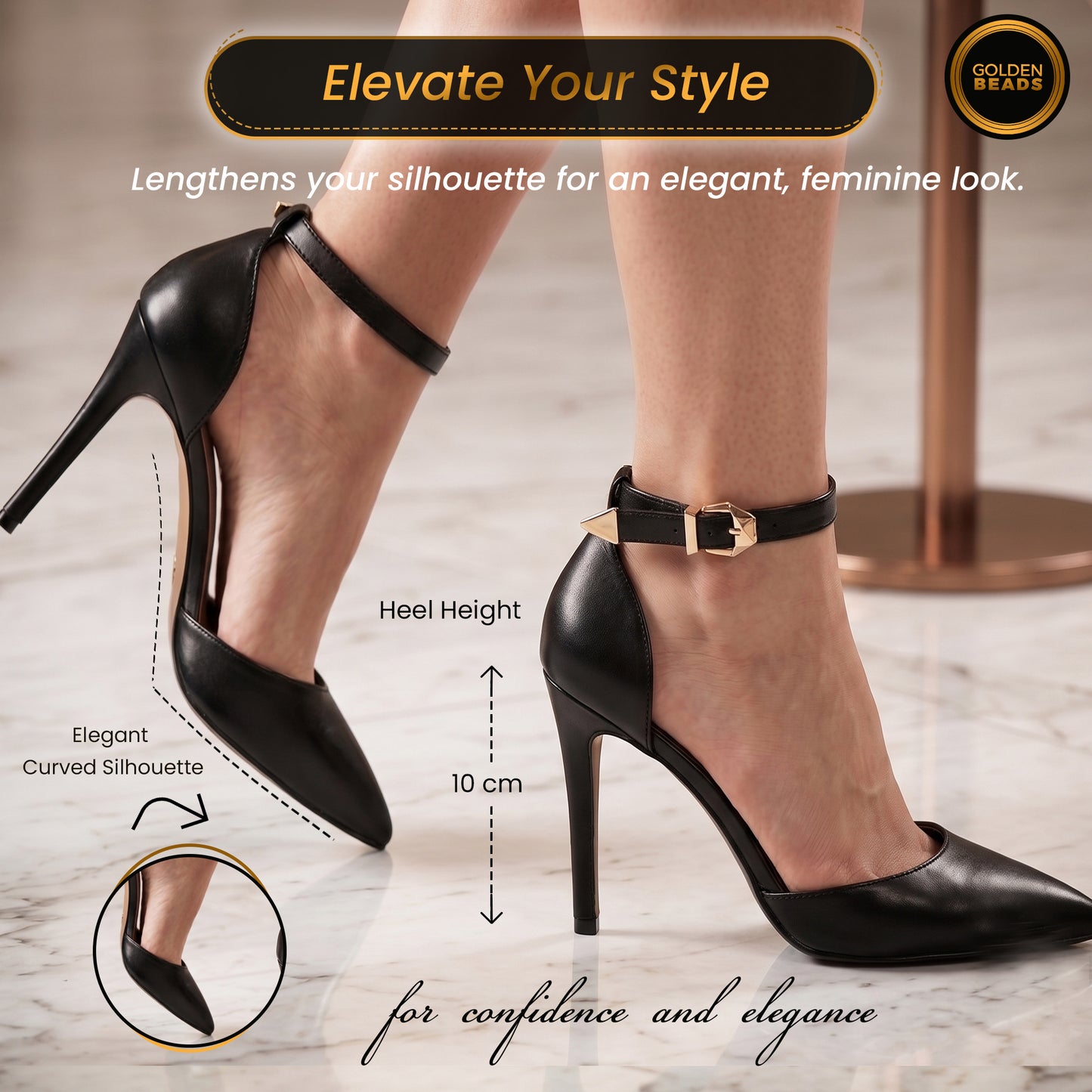 Womens ladies Ankle Strap High Stiletto Heel Sandals Pointy Toe Court Shoes