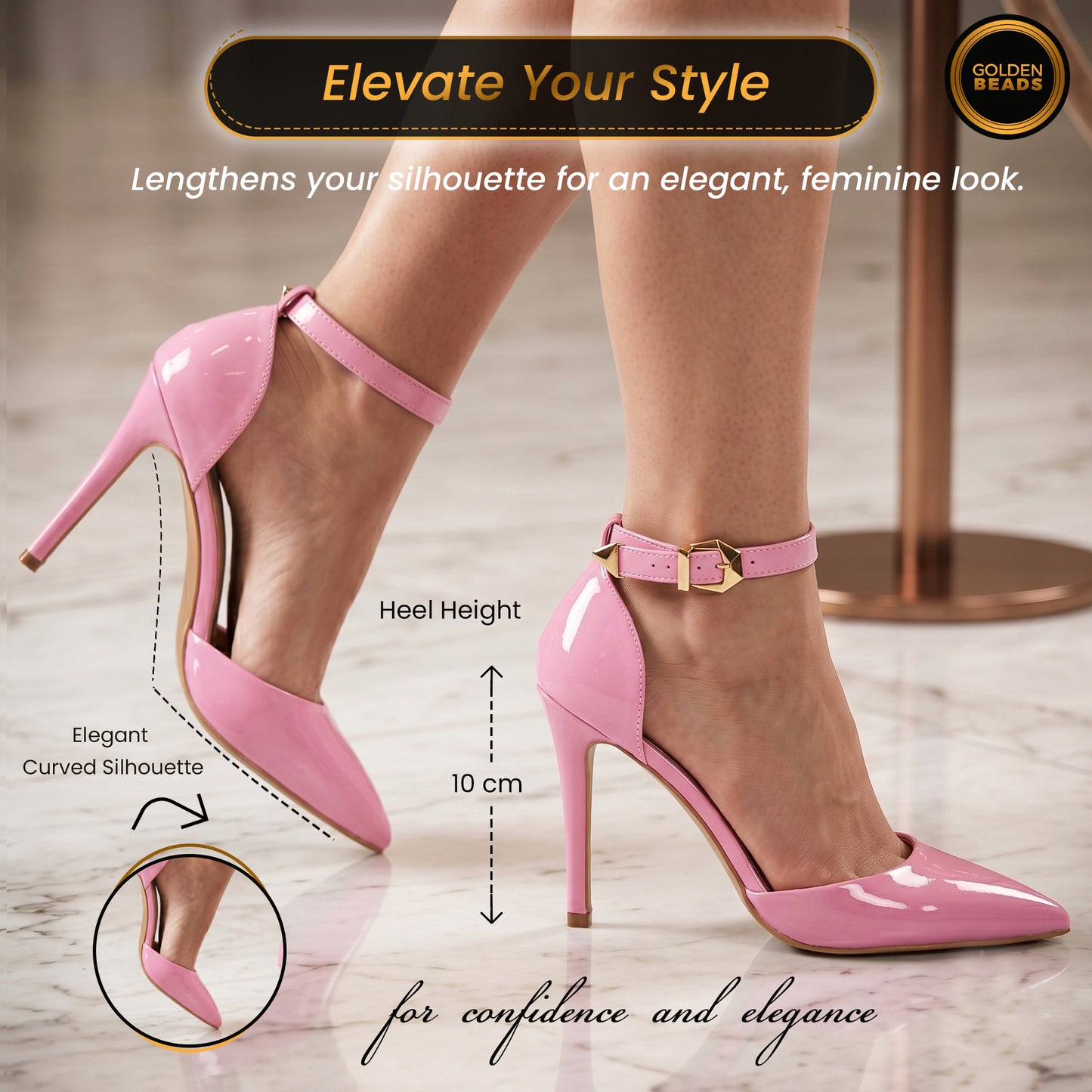 Womens ladies Ankle Strap High Stiletto Heel Sandals Pointy Toe Court Shoes