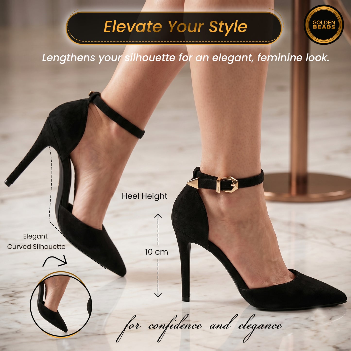 Womens ladies Ankle Strap High Stiletto Heel Sandals Pointy Toe Court Shoes