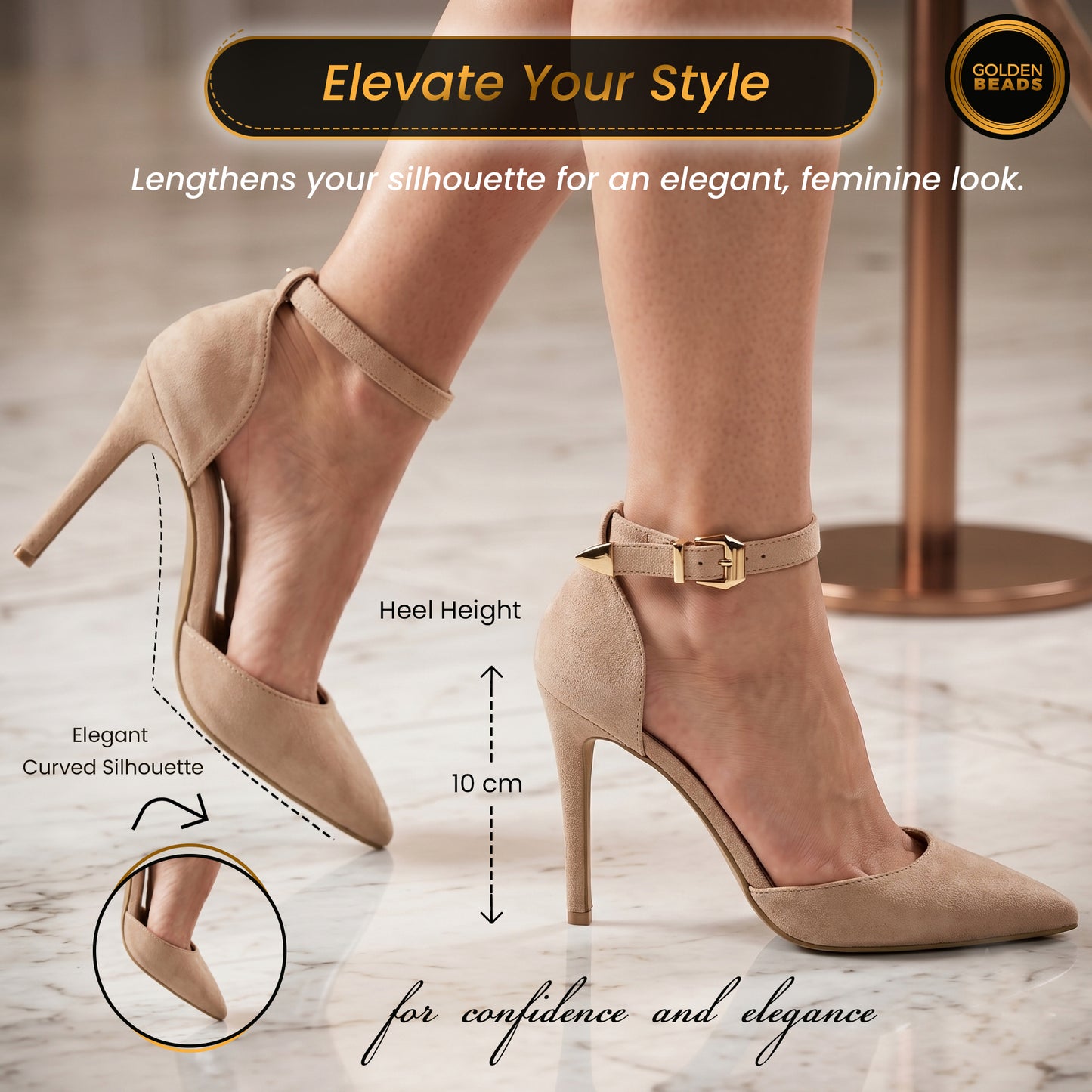Womens ladies Ankle Strap High Stiletto Heel Sandals Pointy Toe Court Shoes
