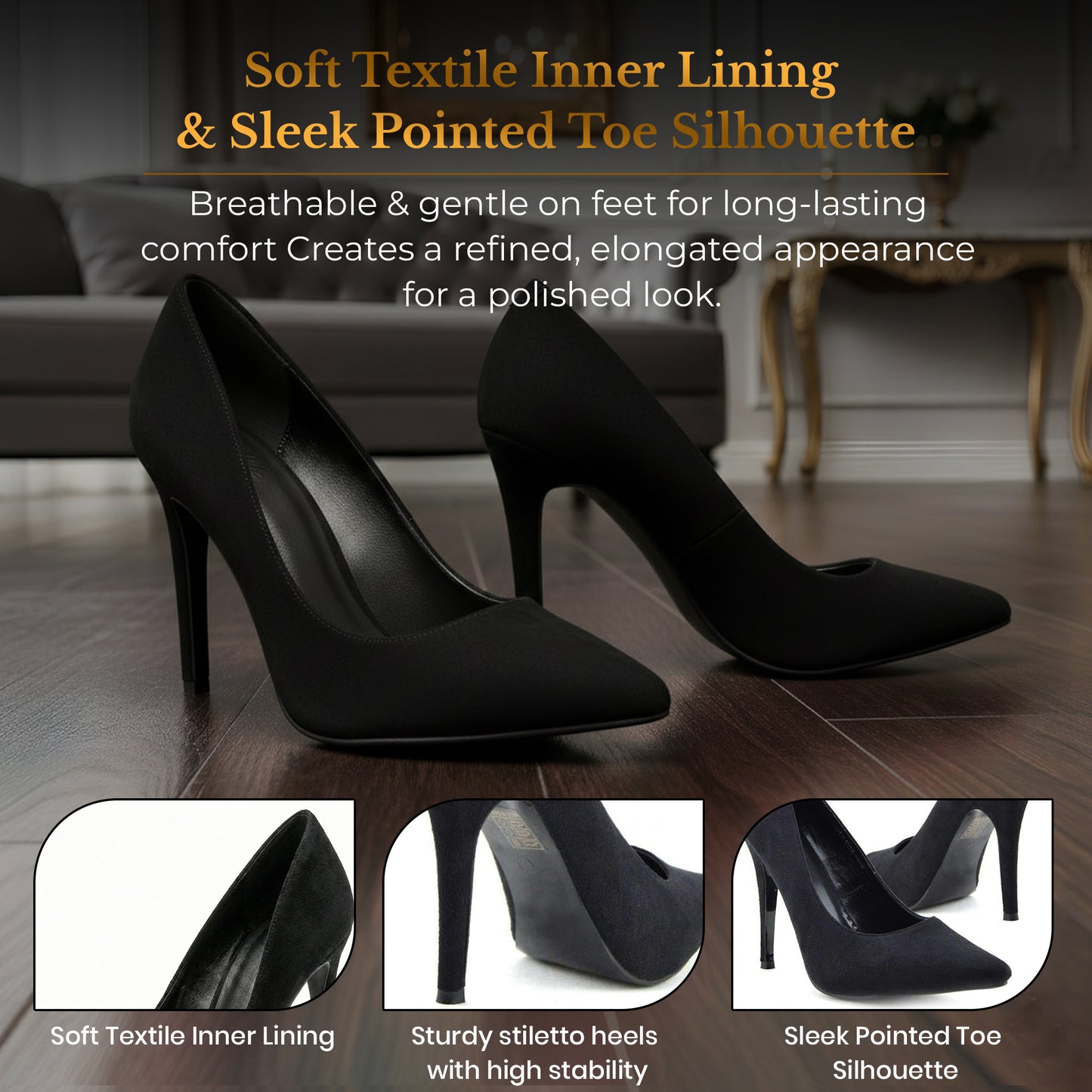 Womens Stiletto High Heel Pointed Toe Pumps Ladies Party Wedding Bridal Occasion Heeled  Court Shoes