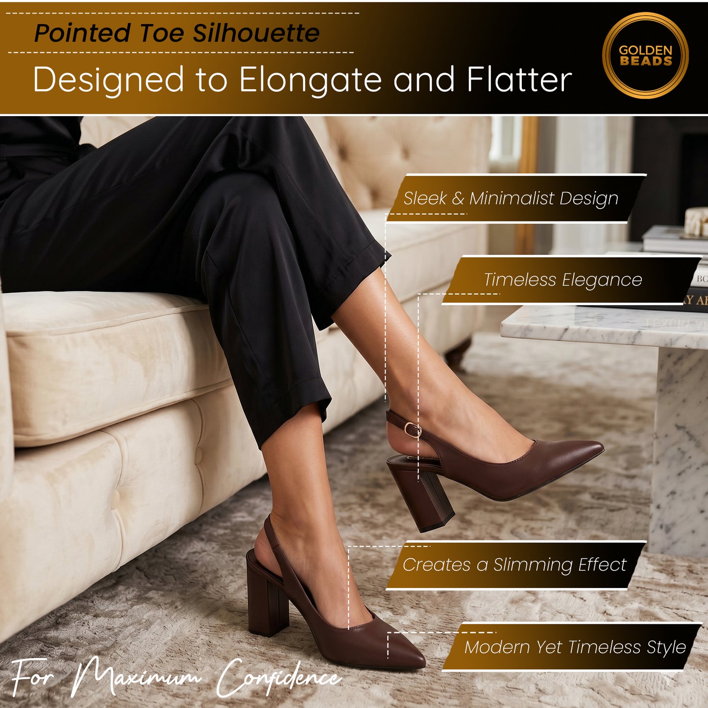 Women’s Elegant Pointed Toe Court Shoes Ankle Strap Chunky Heels, Block Heel Sandals Pumps for Wedding & Party UK Size 3-8