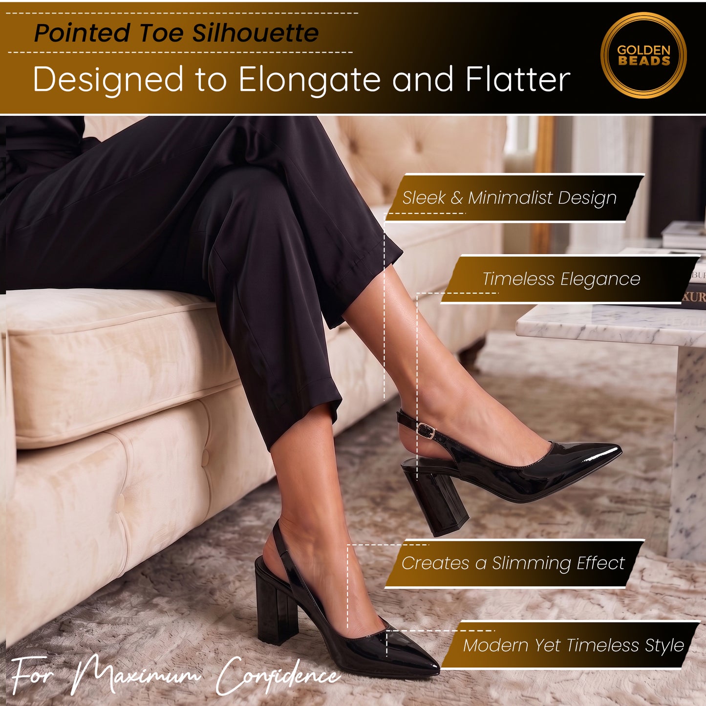 Women’s Elegant Pointed Toe Court Shoes Ankle Strap Chunky Heels, Block Heel Sandals Pumps for Wedding & Party UK Size 3-8