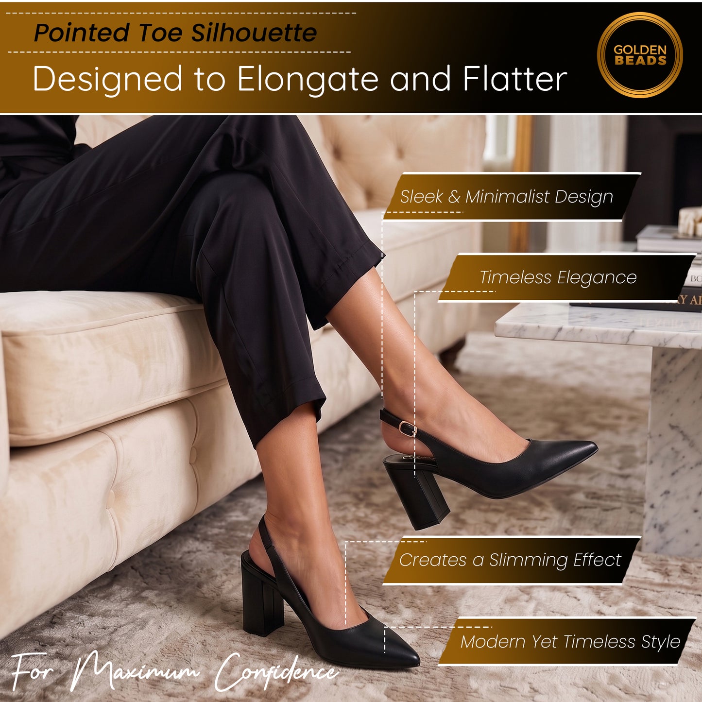 Women’s Elegant Pointed Toe Court Shoes Ankle Strap Chunky Heels, Block Heel Sandals Pumps for Wedding & Party UK Size 3-8