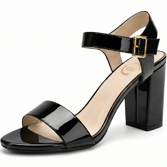 Women Party and casual Low MID Heel Block Peep Toe Ladies Ankle Strap Party Strappy ladies Sandals