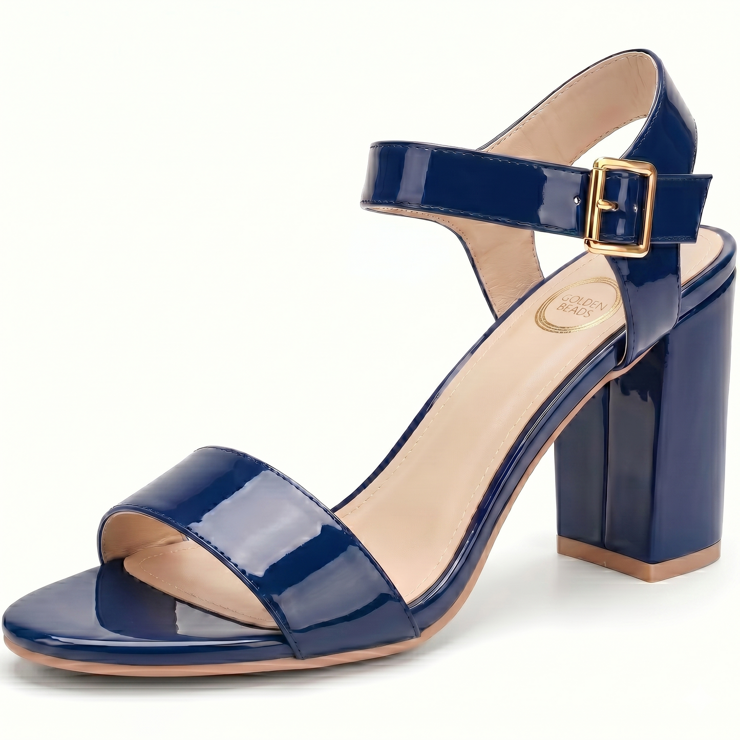 Women Party and casual Low MID Heel Block Peep Toe Ladies Ankle Strap Party Strappy ladies Sandals