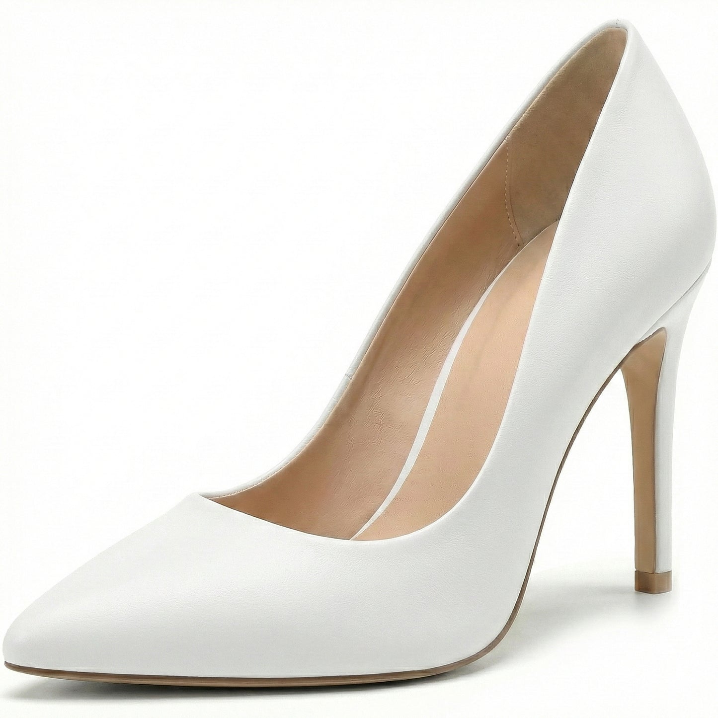 Womens Stiletto High Heel Pointed Toe Pumps Ladies Party Wedding Bridal Occasion Heeled  Court Shoes
